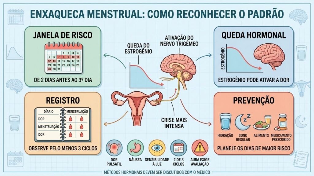 Janela de risco, queda hormonal, registro e prevenção orientam o controle.