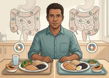 Comer mais proteína muda rapidamente a microbiota? Estudo controlado encontrou pouca diferença quando a quantidade de fibra foi mantida