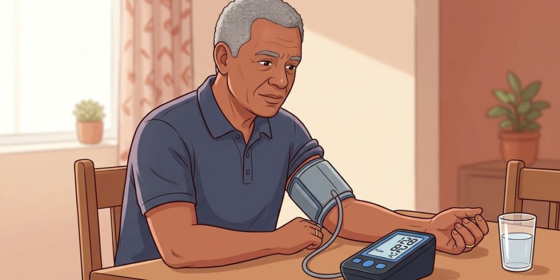 Qual é a maneira correta de medir a pressão arterial em casa e qual monitor de pressão arterial é recomendado?