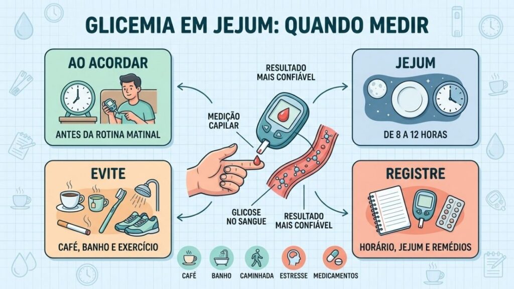 Jejum, horário e hábitos matinais determinam a confiabilidade da medição.