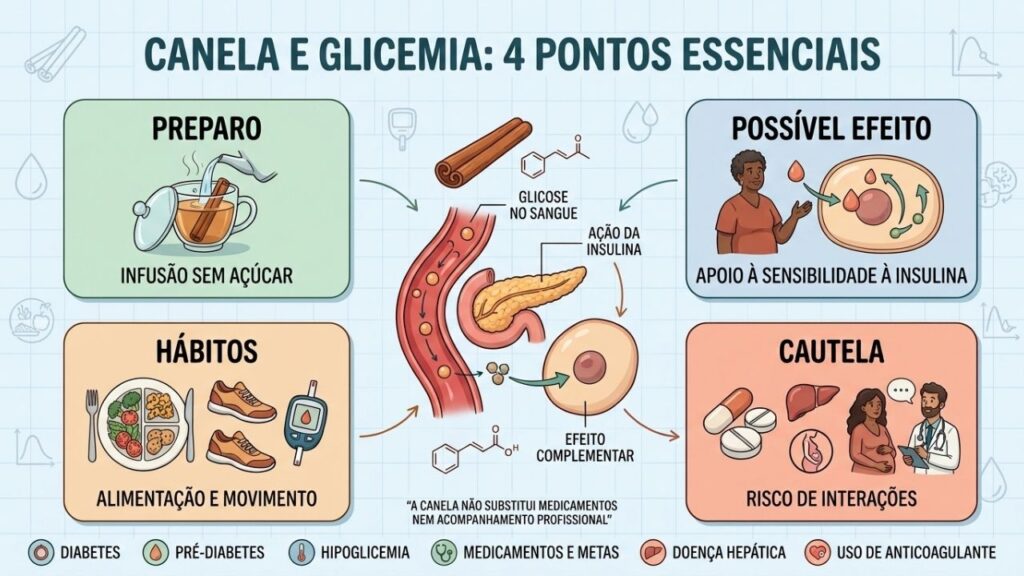 Preparo, efeito, hábitos e cautela orientam o consumo seguro da canela.
