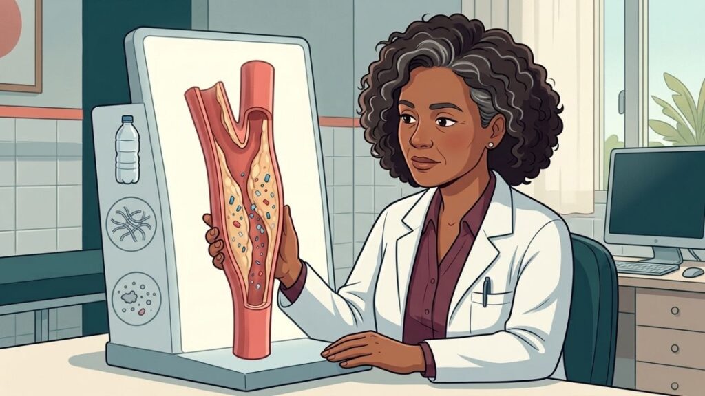 Partículas plásticas podem interagir com inflamações já presentes nas artérias.