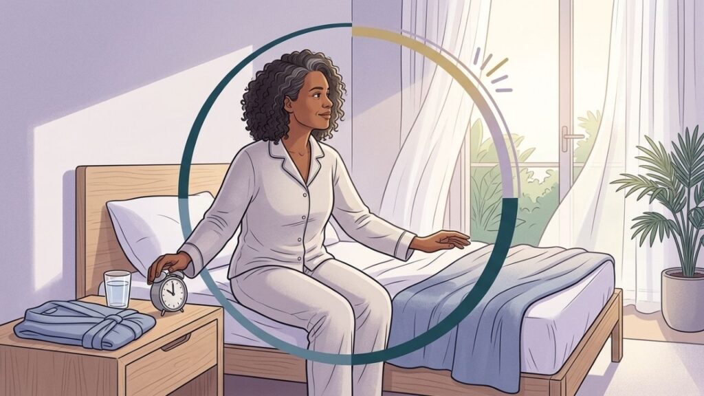 Consistência ao despertar fortalece o ritmo circadiano e melhora o descanso noturno.