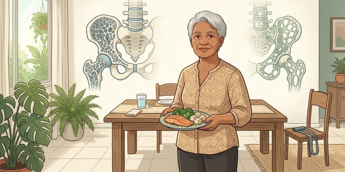 Alimentos ricos em cálcio e vitamina D que ajudam a proteger os ossos na menopausa