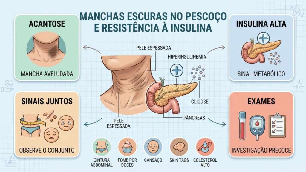 Sinais na pele, exames e metabolismo orientam o diagnóstico precoce.