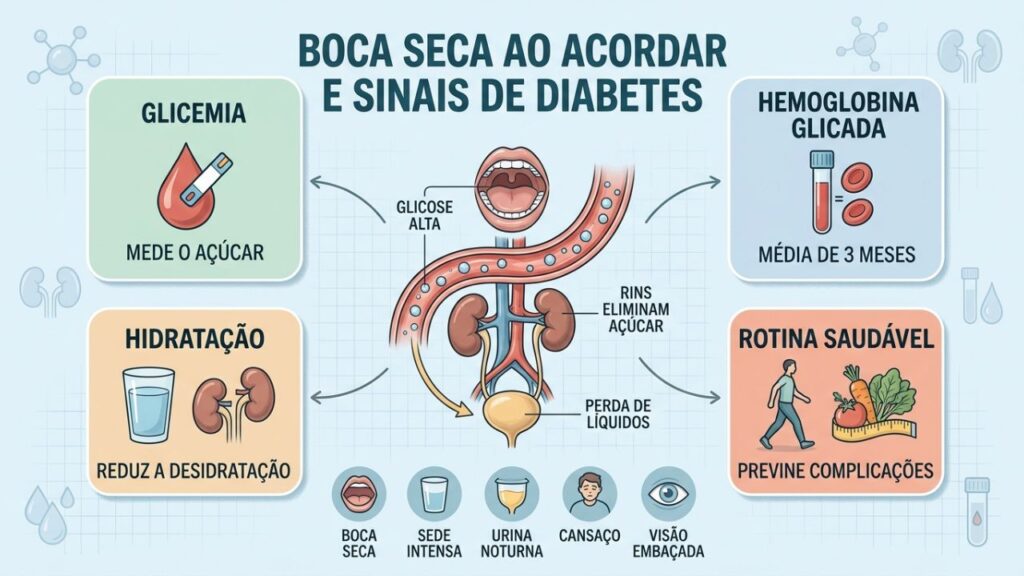 Glicemia, hemoglobina glicada e rotina saudável ajudam no rastreio precoce.