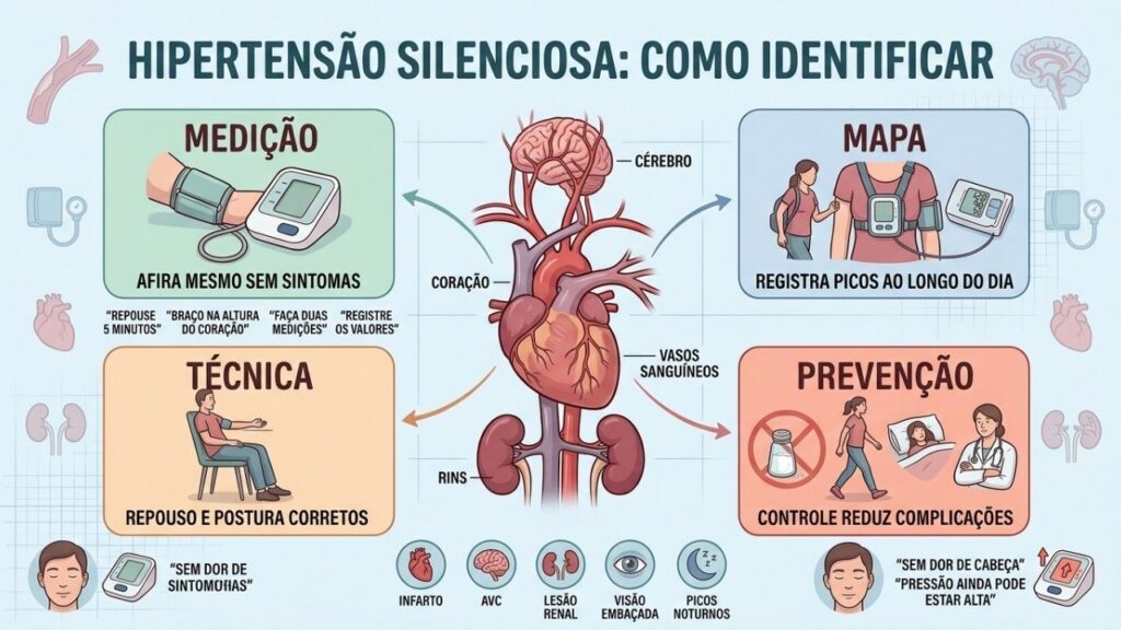 Medição correta, MAPA, prevenção e acompanhamento revelam a hipertensão silenciosa.