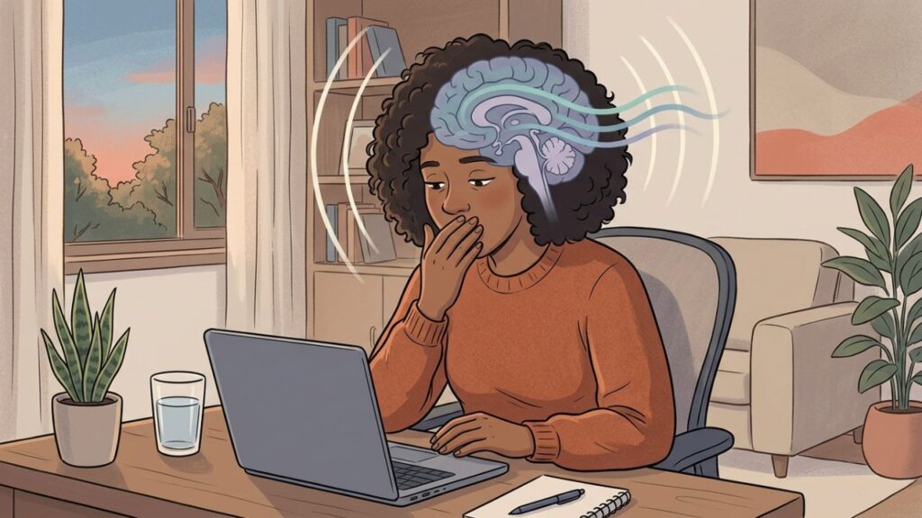 Bocejar pode refletir alerta, sono e temperatura cerebral.