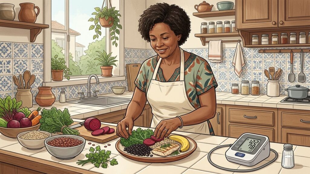 Alimentos naturais ajudam a equilibrar sódio, potássio e pressão arterial.