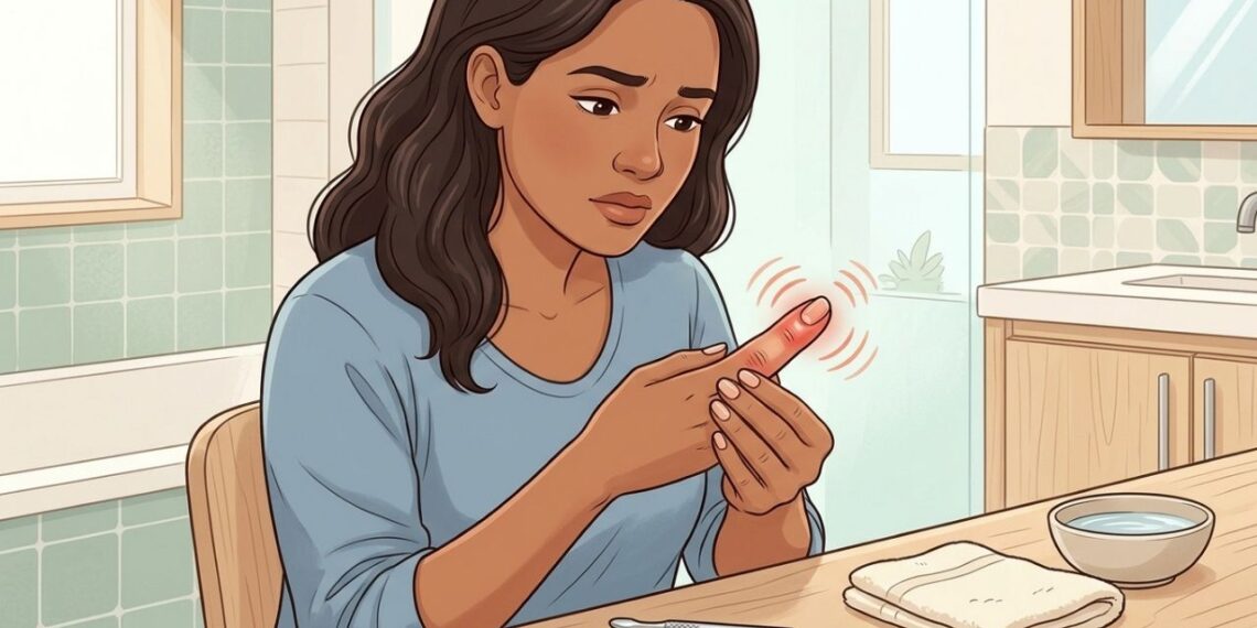 O dedo fica vermelho, inchado e latejando depois de tirar a cutícula: quando a pele ao redor da unha infecciona