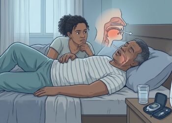 Acordar com a boca seca e mau hálito persistente com frequência pode ser um dos primeiros sinais de diabetes descompensado ou respiração bucal noturna