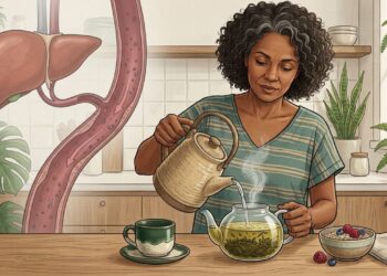 Chá verde e colesterol alto: estudo investiga relação com inflamação e enzimas do fígado em adultos