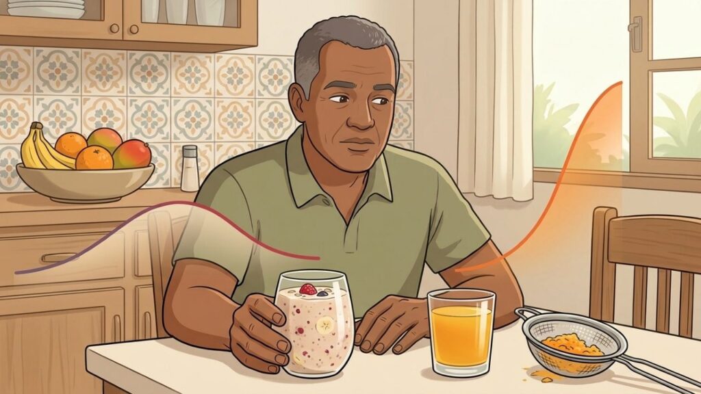 Suco coado concentra açúcares e costuma elevar a glicose mais rapidamente.