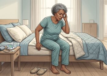 A tontura ao levantar da cama pode indicar risco de pressão baixa se for frequente e ignorada