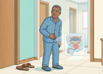 O ultrassom após urinar ajuda a medir o volume residual na bexiga.
