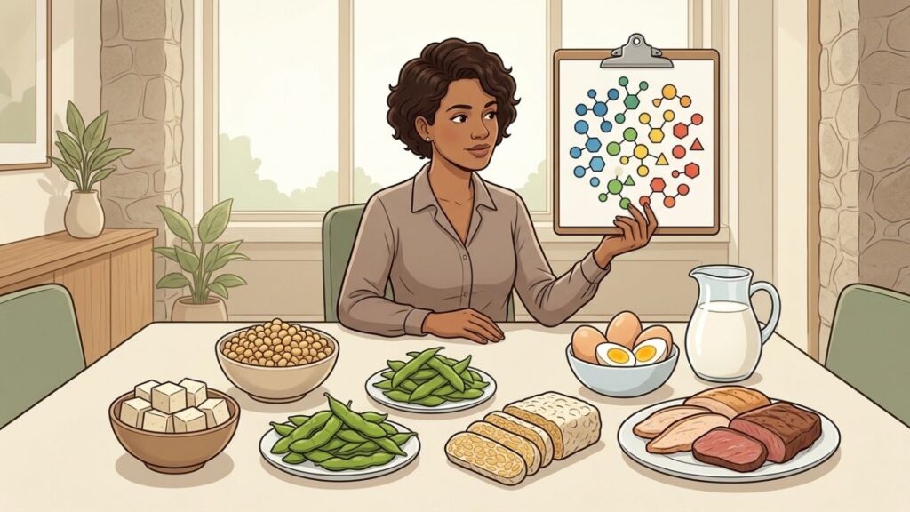 Entre as proteínas vegetais, a soja se aproxima das fontes animais.