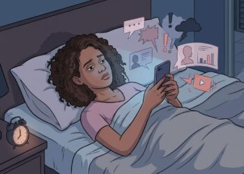 Rolar o feed de redes sociais antes de dormir pode prejudicar a saúde emocional durante o sono