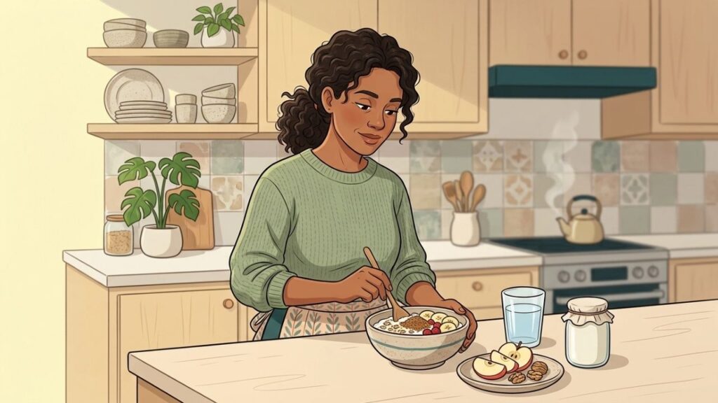 Uma alimentação variada favorece bactérias benéficas, digestão e barreira intestinal.