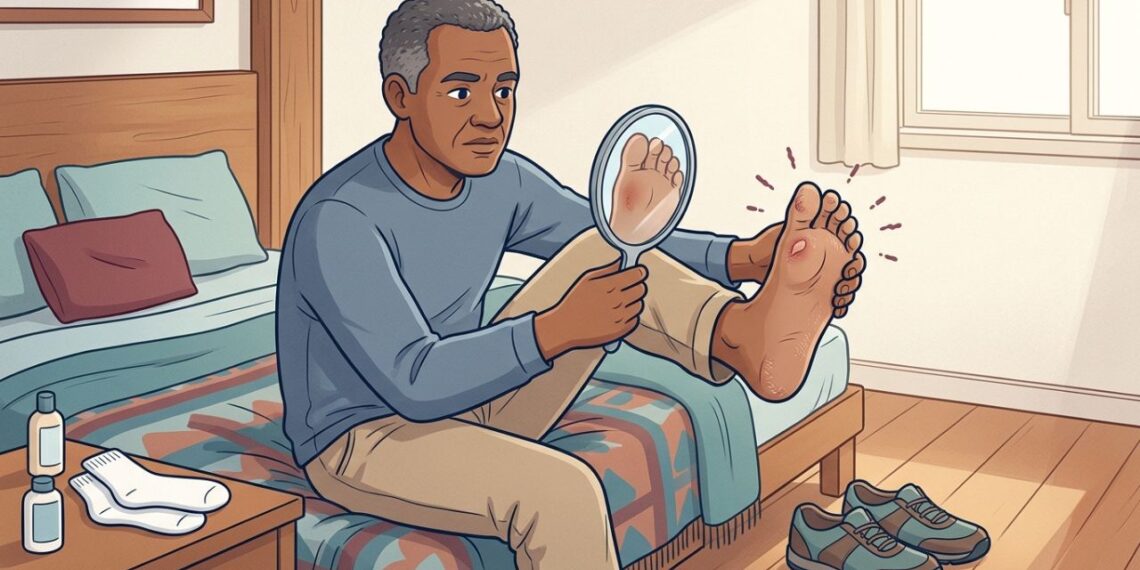 4 sintomas de diabetes visíveis na pele e nos pés que costumam ser ignorados