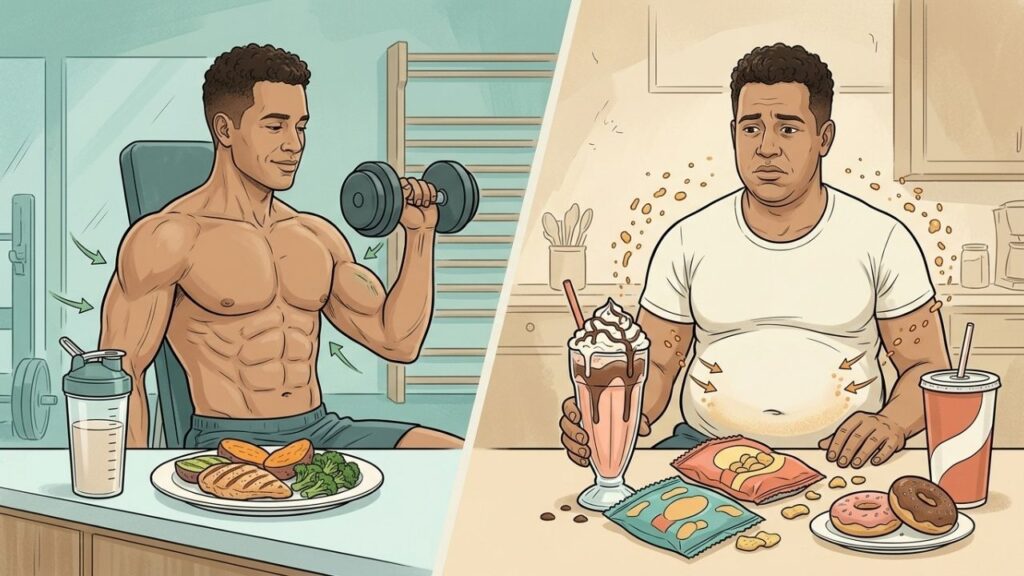 O excesso calórico total, e não o whey isolado, favorece ganho de gordura.