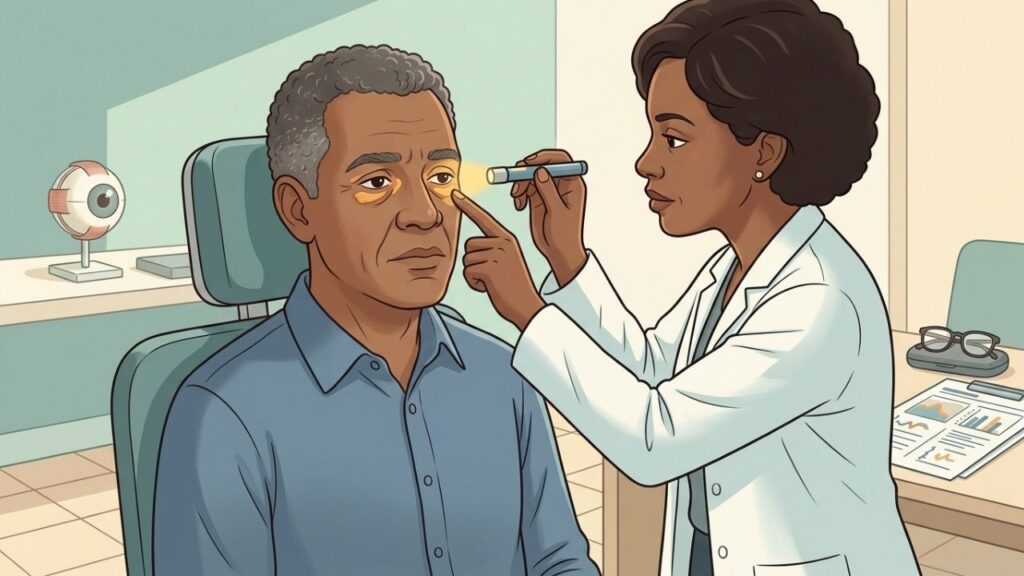 Lipidograma, histórico familiar, avaliação metabólica e consulta orientam o cuidado do xantelasma.