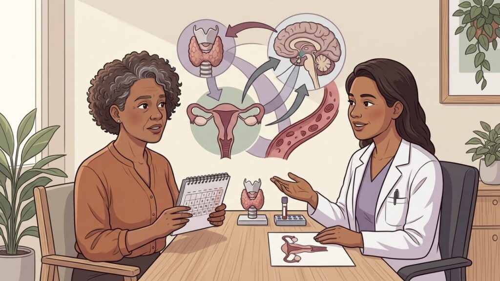 Ciclos irregulares, ondas de calor e indisposição justificam avaliação hormonal individualizada.