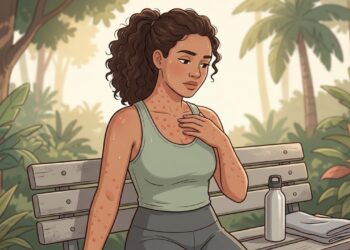 Bolinhas vermelhas e muita coceira surgem quando o corpo esquenta ou começa a suar? Pode ser urticária provocada pelo calor