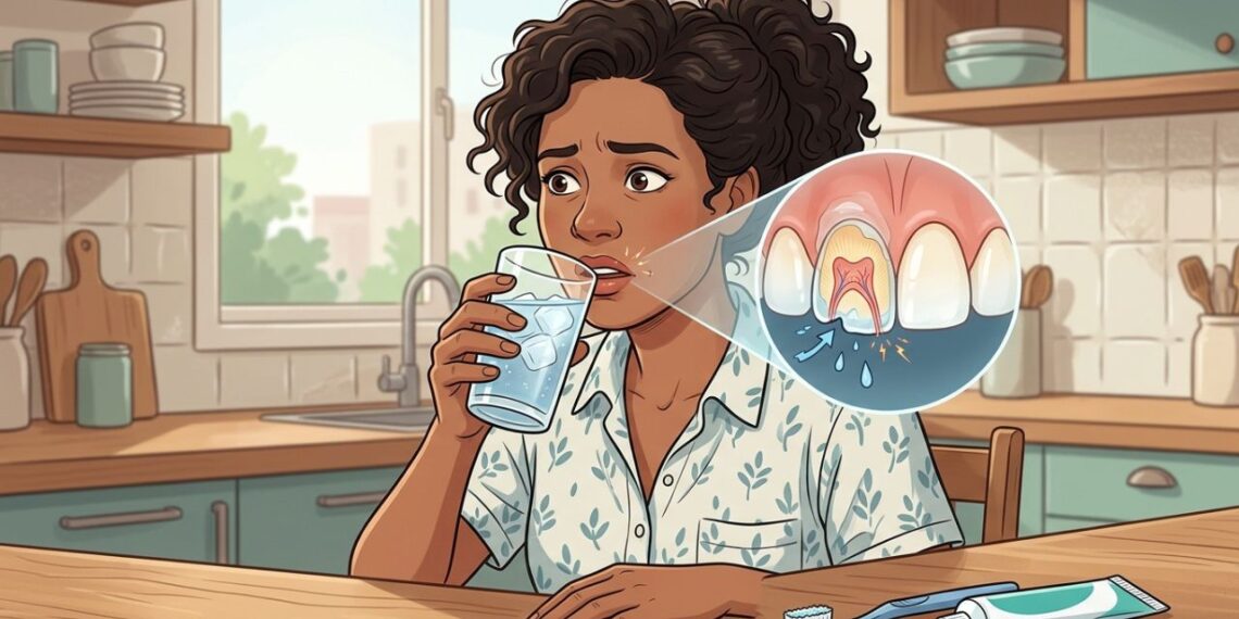 Sentir os dentes sensíveis ao tomar bebidas geladas com frequência pode ser um dos primeiros sinais de desgaste do esmalte ou escovação inadequada durante a rotina