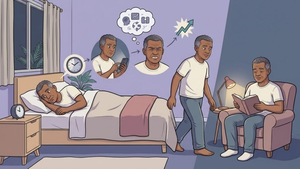 Olhar o relógio e usar o celular podem prolongar a vigília noturna.