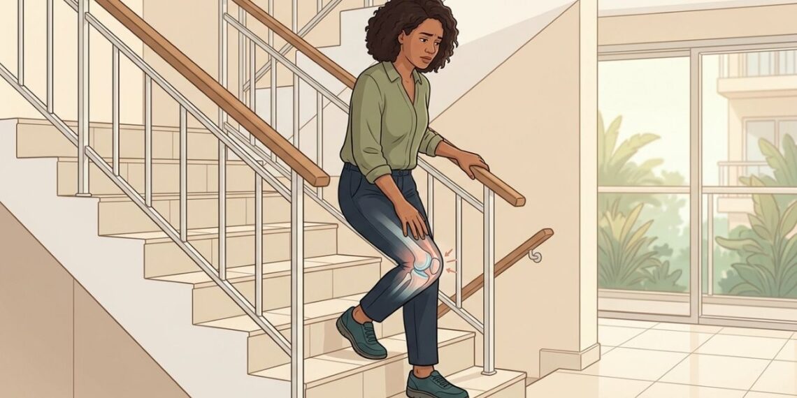 O joelho dói na frente depois de muito tempo sentado e piora ao descer escadas? A patela pode estar envolvida