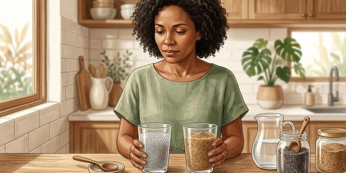 Semente de chia ou linhaça na água: qual é melhor para o intestino e a saciedade