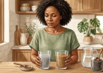 Semente de chia ou linhaça na água: qual é melhor para o intestino e a saciedade