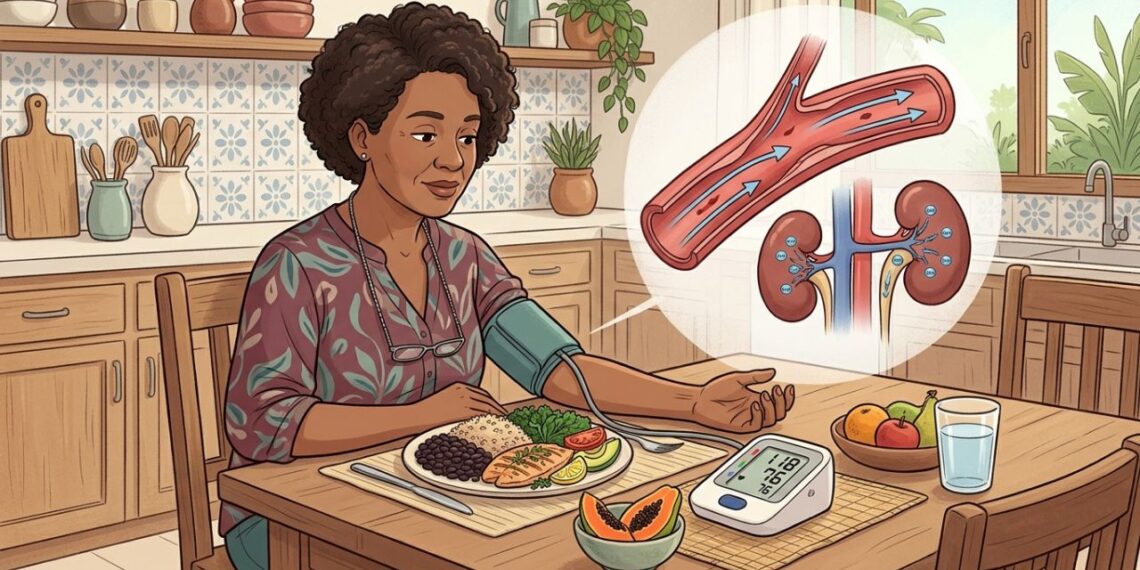 Dieta DASH e acompanhamento médico orientam decisões seguras sobre o tratamento.