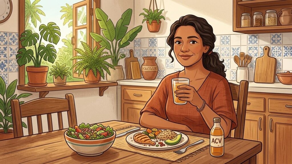 Usado com moderação, o vinagre complementa refeições sem substituir hábitos saudáveis.