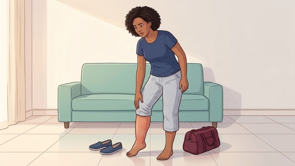 Comparar as duas pernas ajuda a identificar alterações vasculares, linfáticas ou inflamatórias.