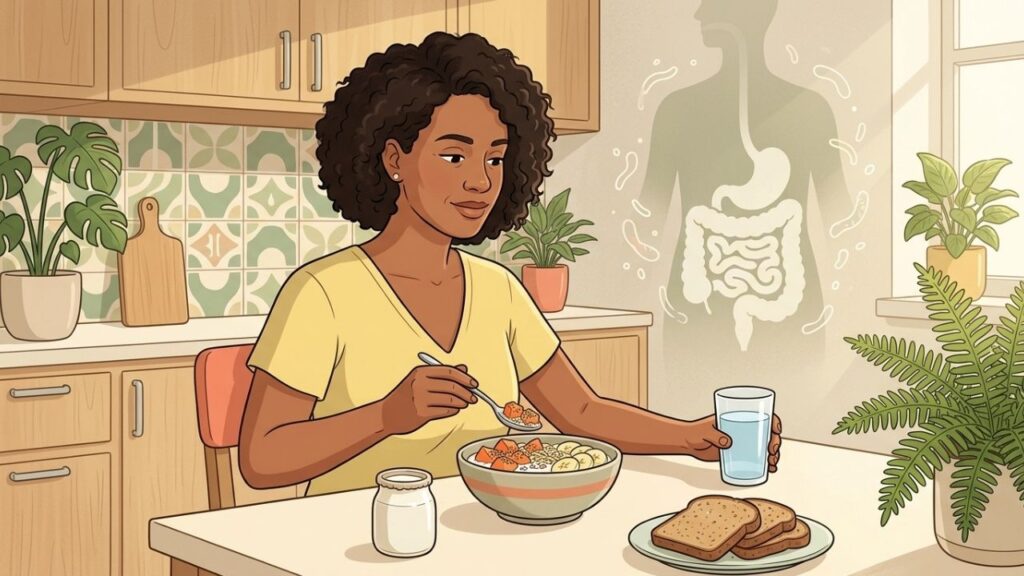 Fibras, probióticos e água formam uma rotina simples para o intestino.