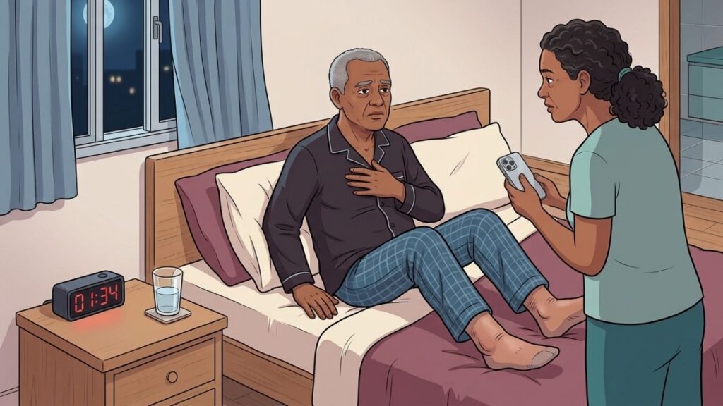 Ortopneia, tornozelos inchados e ganho de peso exigem avaliação médica.