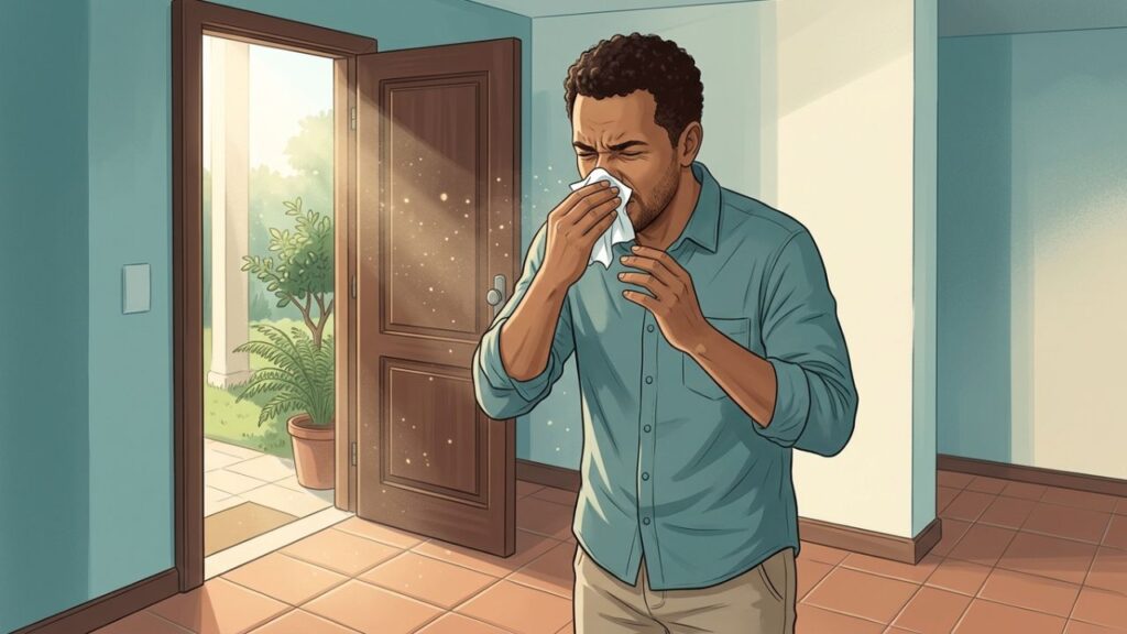 Poeira, ácaros, luz forte e mudanças de temperatura estão entre os fatores que favorecem espirros repetidos e desconforto nasal.