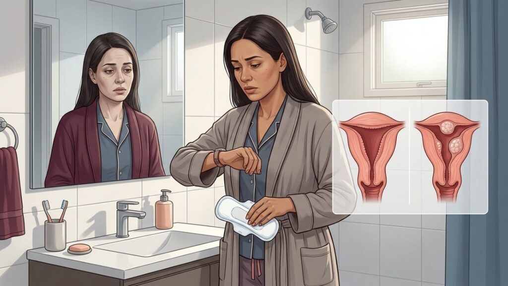 Trocas frequentes de absorvente e palidez merecem avaliação ginecológica cuidadosa.