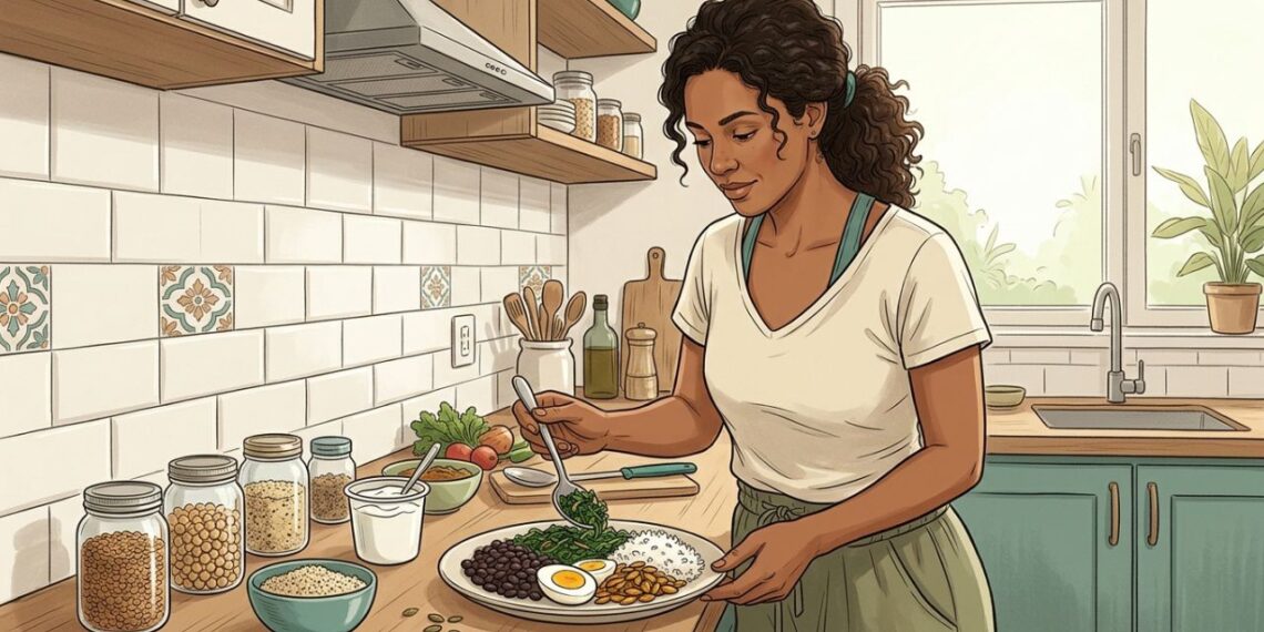 Como montar refeições simples com proteína suficiente sem depender só de carne