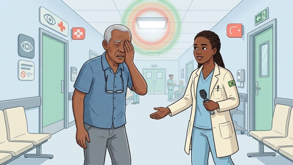 Glaucoma agudo pode comprometer o nervo óptico em poucas horas.