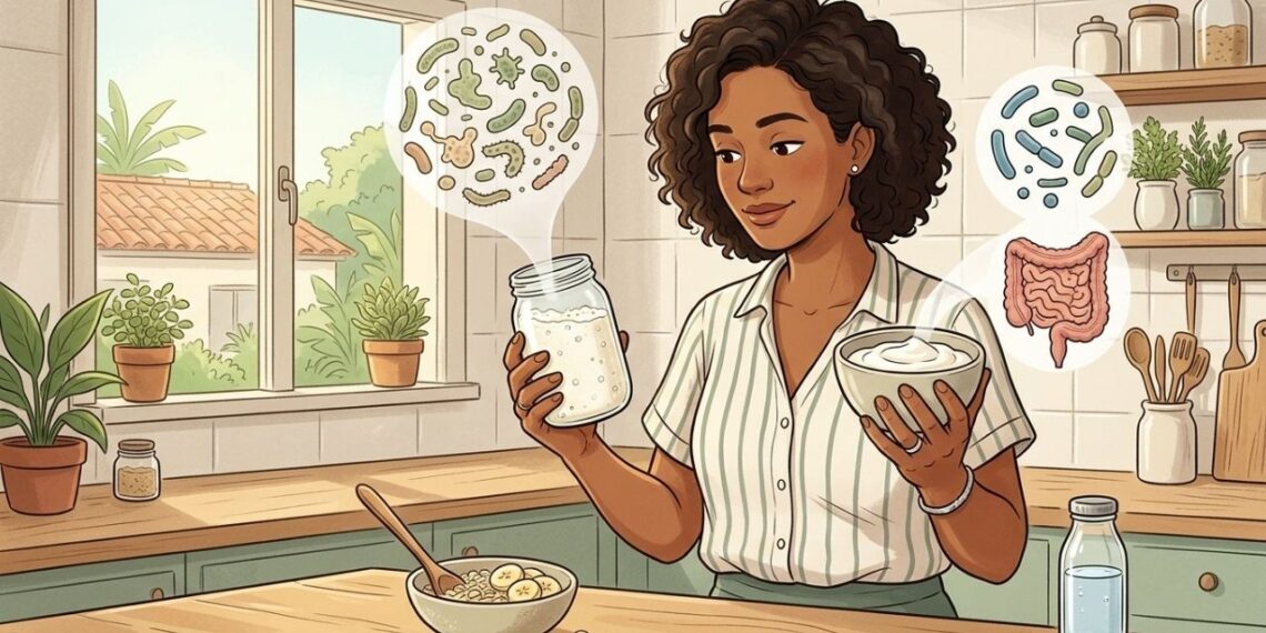 Kefir ou iogurte natural no dia a dia: qual é superior para a imunidade, a flora intestinal e a digestão