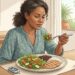 Comer salada antes do arroz muda o pico de glicose? Ensaio clínico mediu ordem dos alimentos e resposta glicêmica