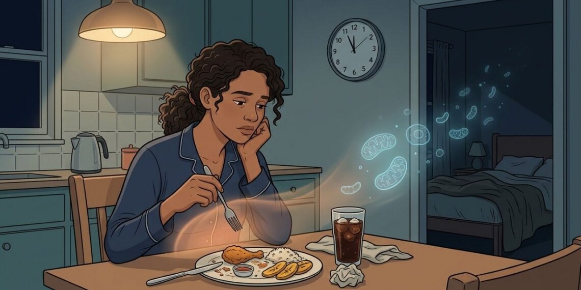 Comer perto da hora de dormir pode prejudicar a reparação celular durante o sono