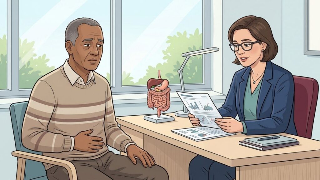 Palidez e cansaço podem acompanhar perdas digestivas discretas e prolongadas.