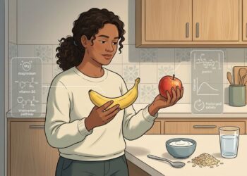 Banana ou maçã antes de dormir: qual é superior para o sono, o intestino e o controle da ansiedade