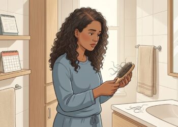 O cabelo começou a cair mais alguns meses depois de uma febre, cirurgia ou período de estresse? O intervalo pode explicar o sintoma