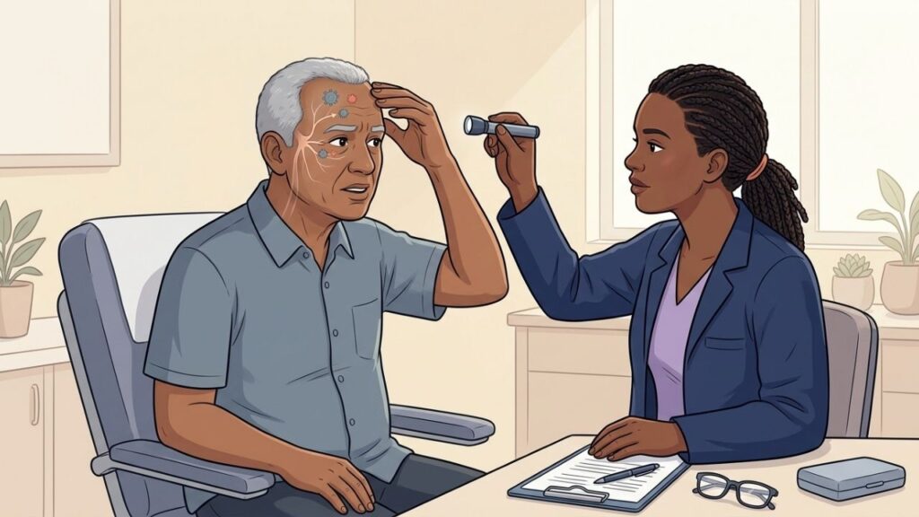 Queimação perto dos olhos exige avaliação rápida pelo risco de complicações.