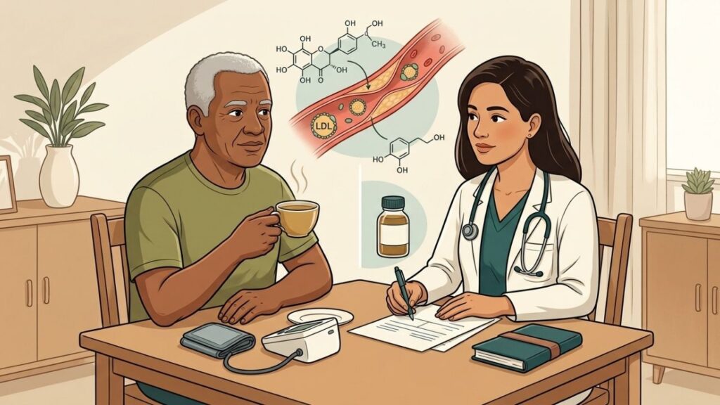 Chá de oliveira pode complementar hábitos saudáveis, sem substituir medicamentos cardiovasculares.