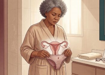 Mesmo uma pequena mancha de sangue depois da menopausa não deve ser ignorada e precisa ter a causa investigada